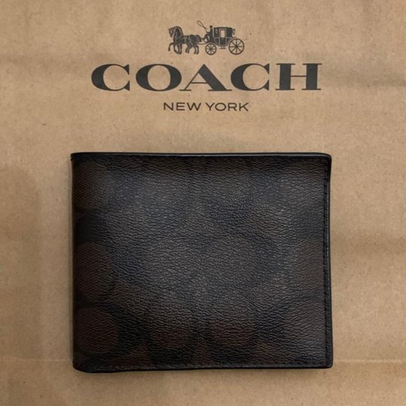 Coach Other - COACH Signature Men's Double Billfold Wallet